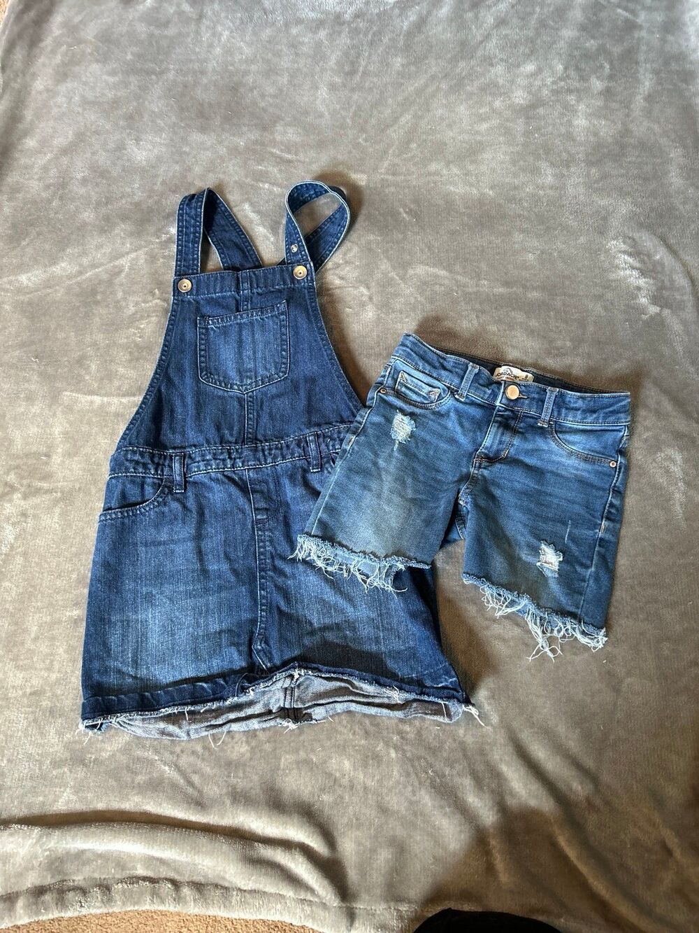 Girls Childrens Place Jean Dress and Jordache Shorts